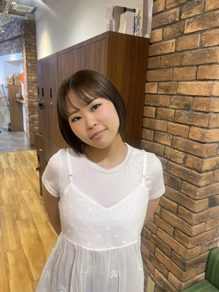 カラー ベージュカラー 透明感カラー オリーブベージュ NOA福島 RENA🌼のヘアスタイル