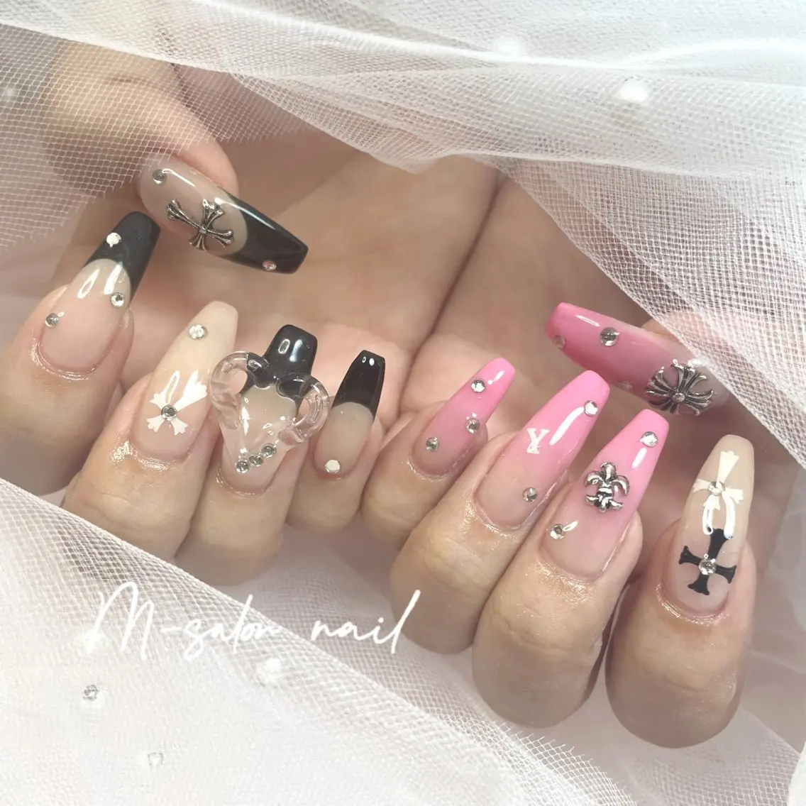 ネイル ハンドネイル 韓国/網紅/パーツ M-salonのネイルデザイン