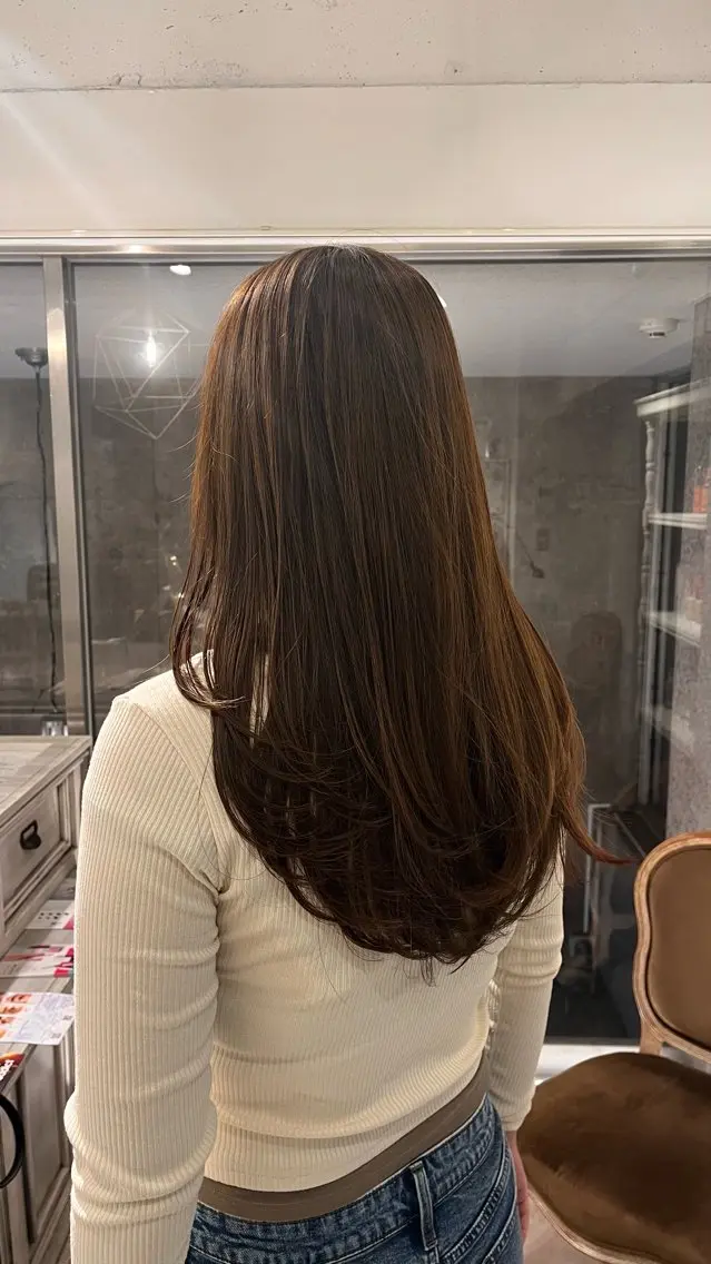 ロング カット CreBiA🫧名駅 馬場のヘアスタイル