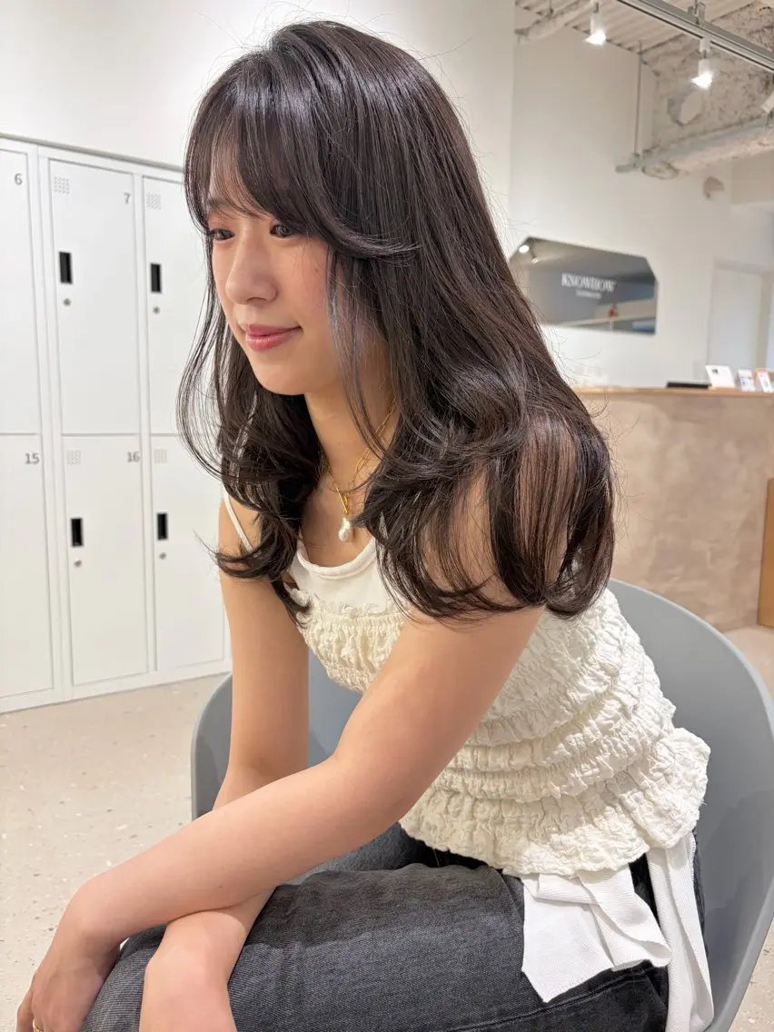 ロング ハイレイヤー レイヤーカット 箱崎 凪沙のヘアスタイル