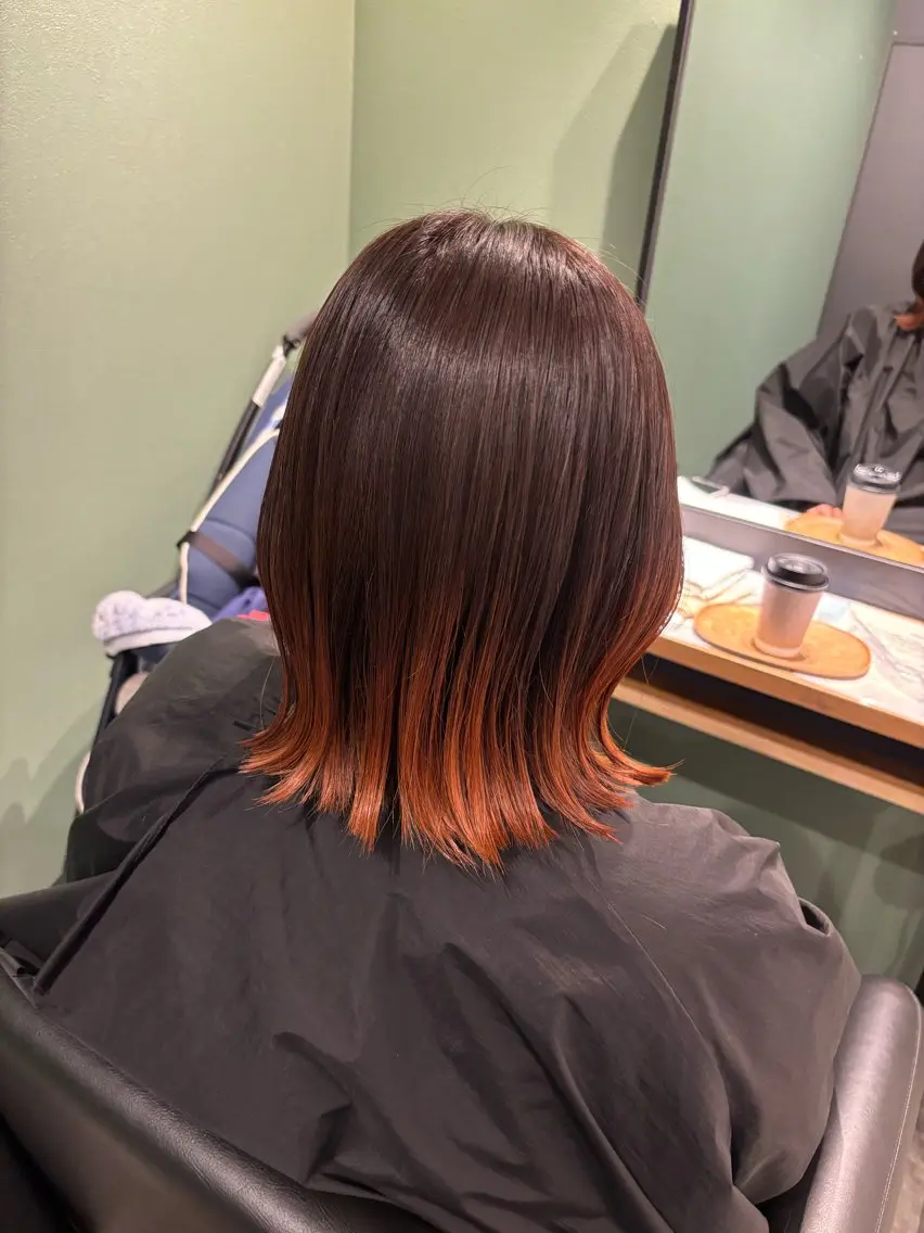 ミディアム ヘアカラー トリートメント rink / 髪質改善✖️レイヤーのヘアスタイル