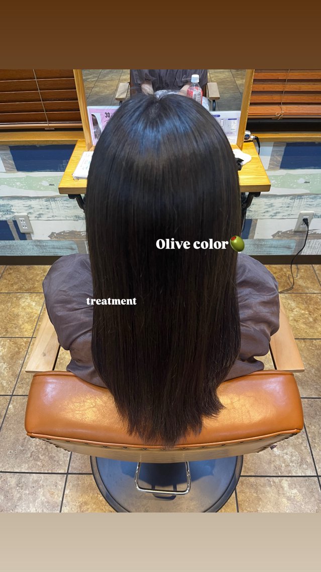 ロング カラー ヘアカラー 縮毛矯正✨艶カラー 🤍佐々木彩衣のヘアスタイル