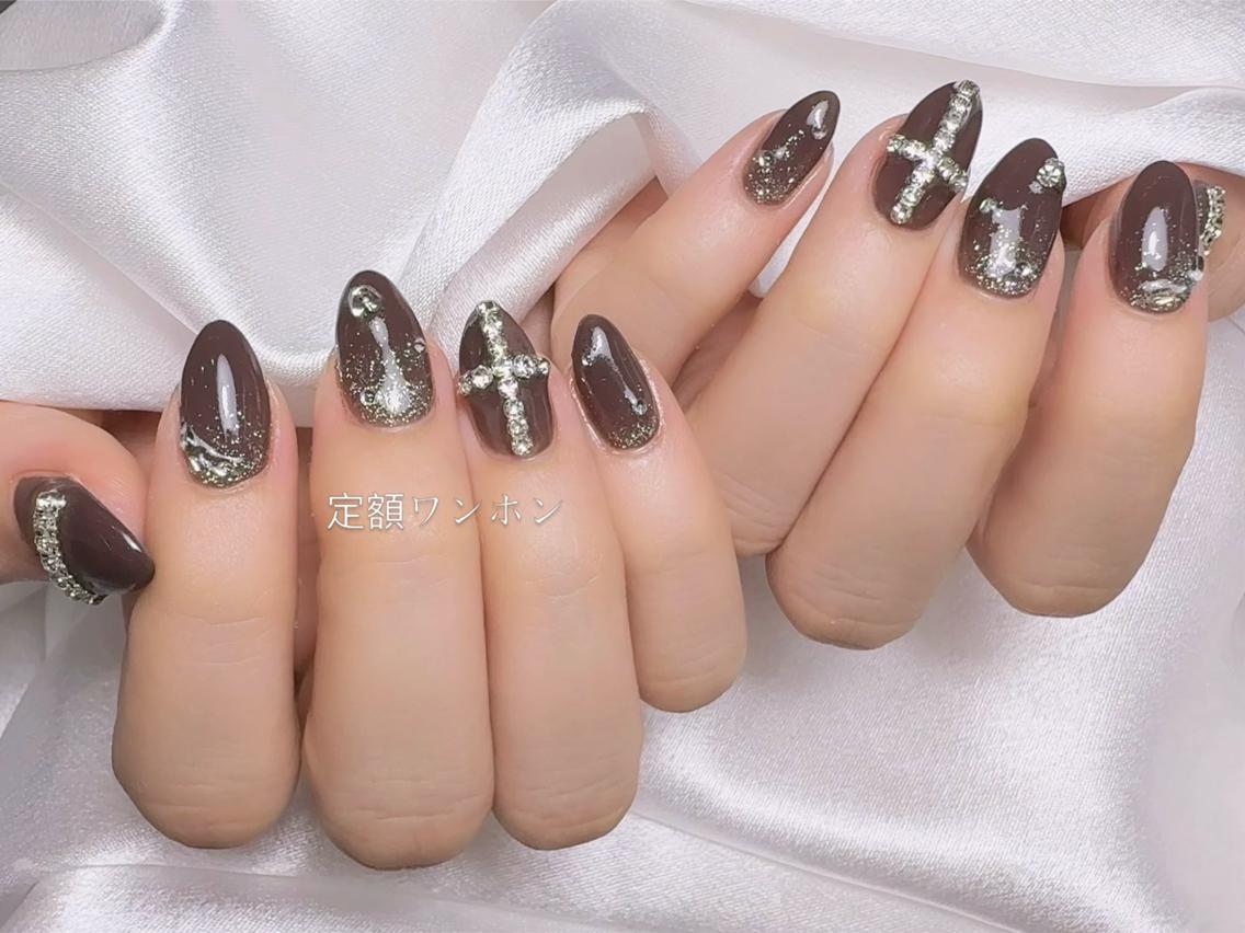 ネイル アートネイル フラッシュネイル フレンチネイル ジェルネイル ガラスフレンチ M2  BEAUTY Yukiのネイルデザイン
