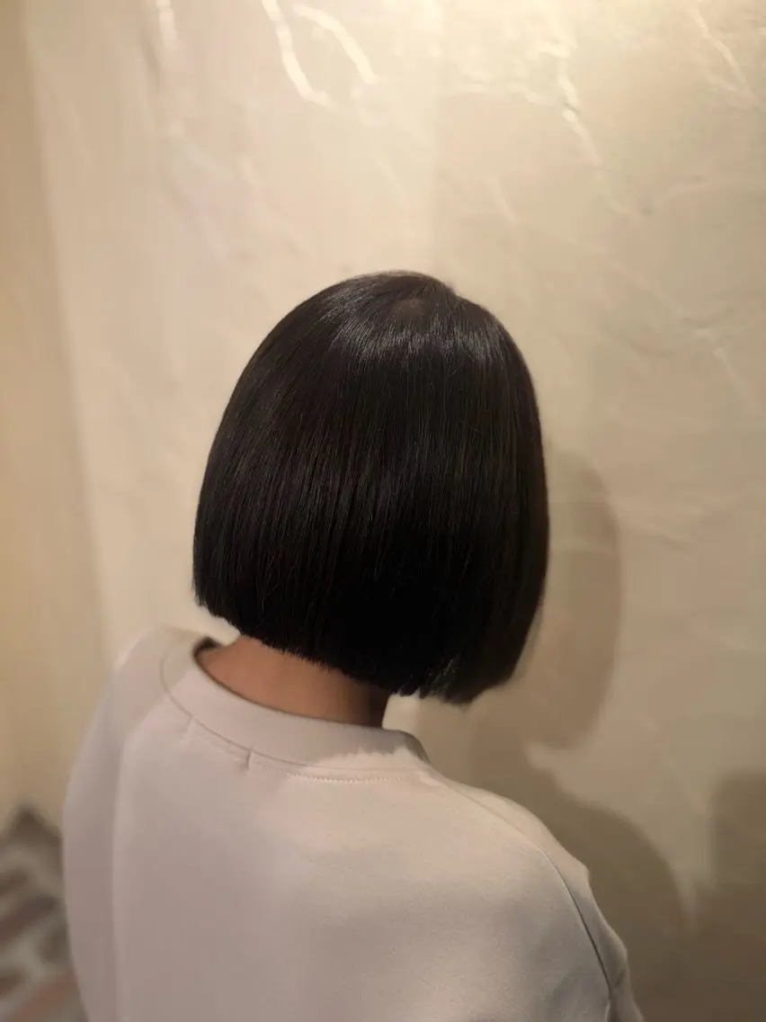 カラー ブラウンカラー ボブ カット 渡邊 さくらのヘアスタイル