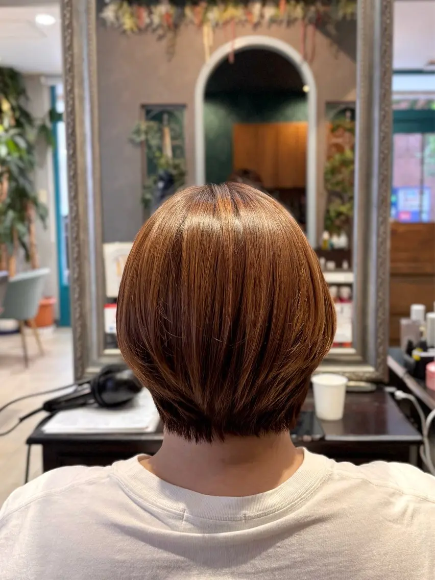 ショート カラー カット ヘアカラー 🌱なゆみ🌱透明感 /ナチュラル/高宮のヘアスタイル