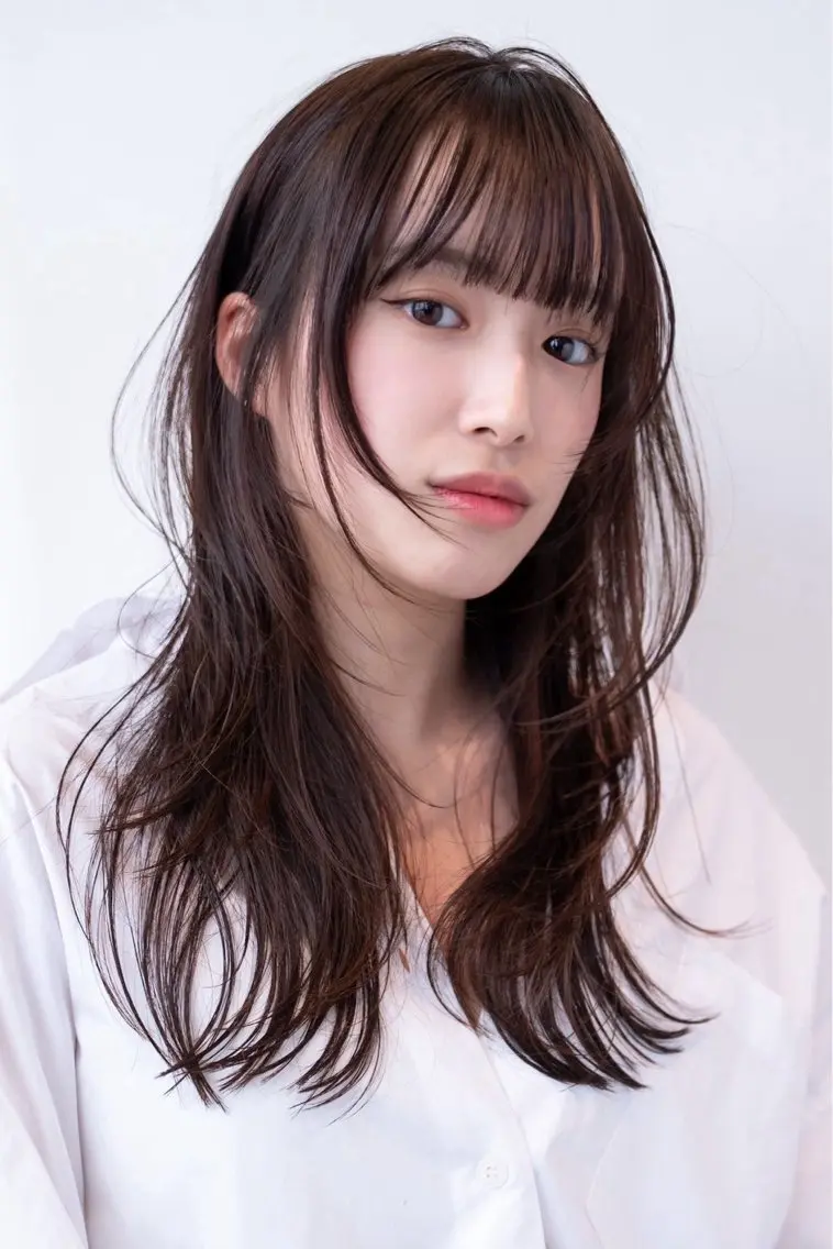 セミロング パーマ カット ヘアカラー パーマ トリートメント ヘッドスパ 🉐レイヤー/塩見 弘樹🉐渋谷のヘアスタイル
