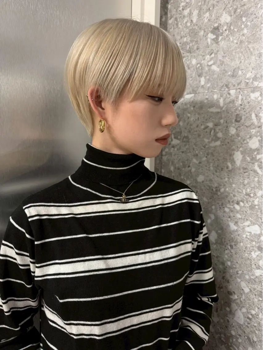 ショート カラー カット ✨ショートヘアカット 無料hiro✨のヘアスタイル