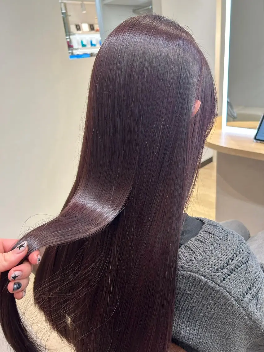 カラー ラベンダーカラー ヘアカラー 艶カラー/柏/ 松丸 美月のヘアスタイル