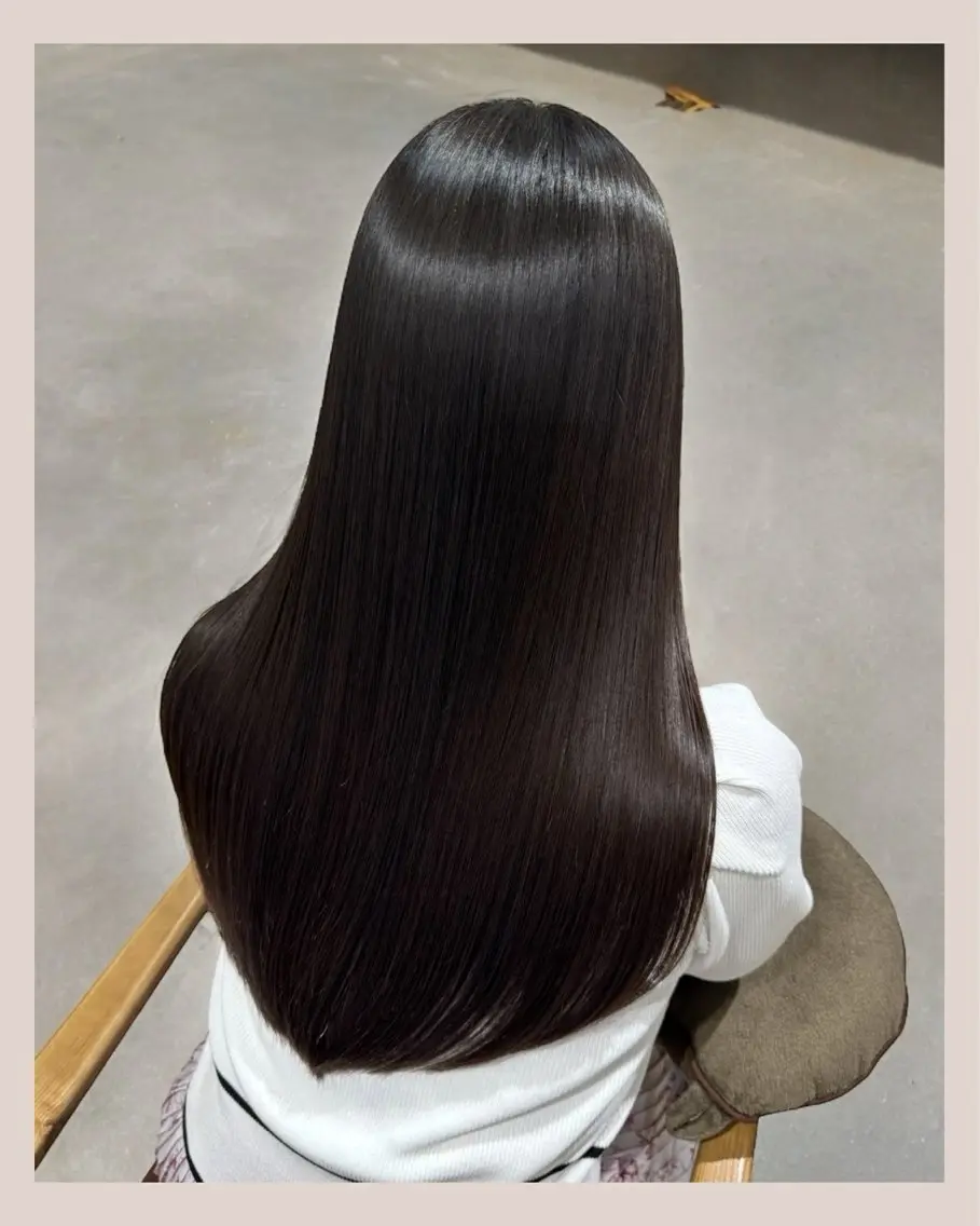ロング 髪質改善 トリートメント 酸熱トリートメント 髪質改善メニュー 長井 美佐子のヘアスタイル