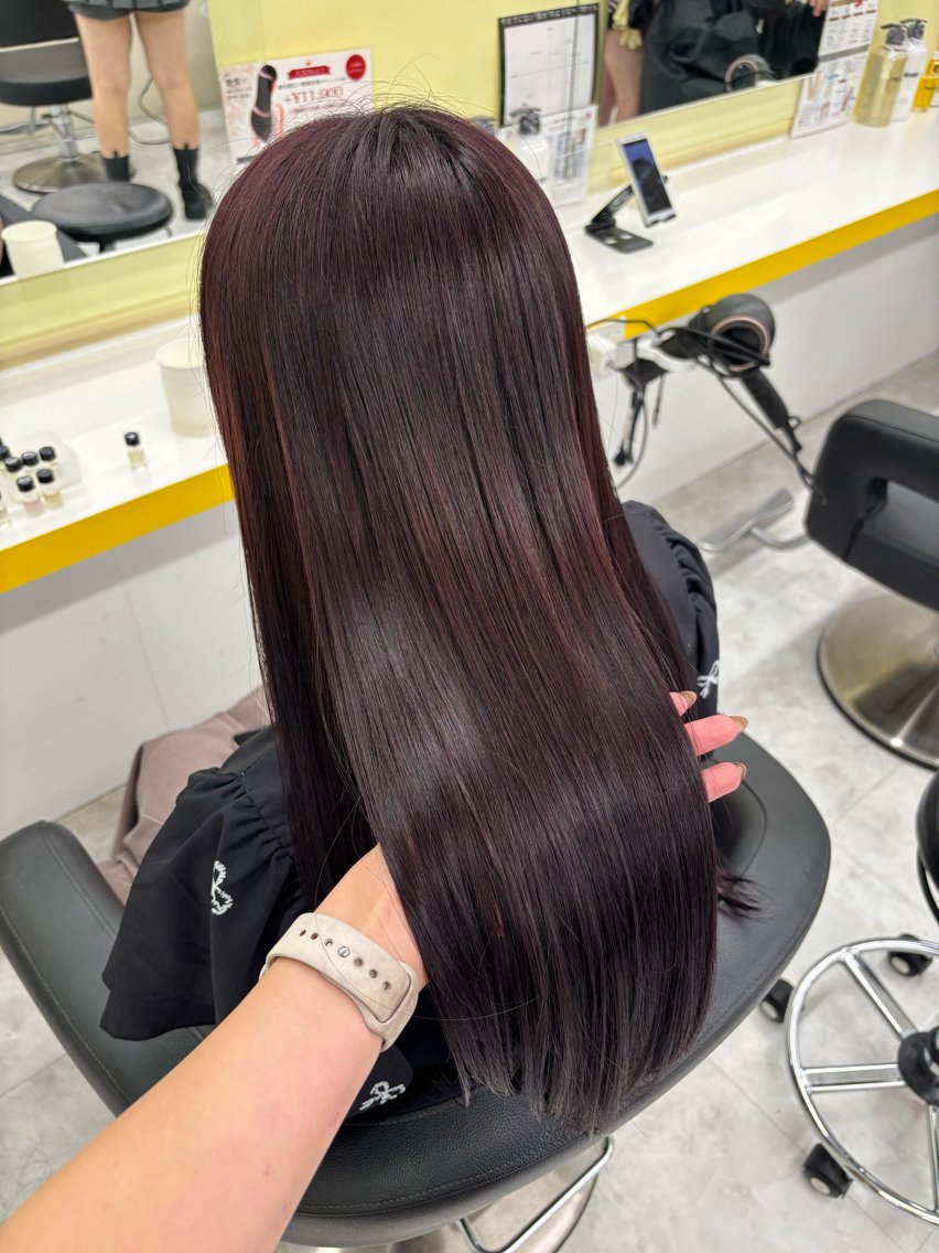 カラー カット ヘアカラー トリートメント 暖色✖️韓国ヘア 🥀SAHO🥀のヘアスタイル