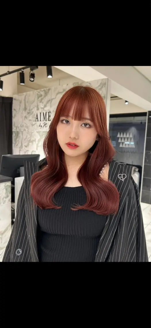 ロング くびれヘア レイヤーカット カット ヘアカラー トリートメント 韓国ヘア🕊村上 ののこ🕊のヘアスタイル