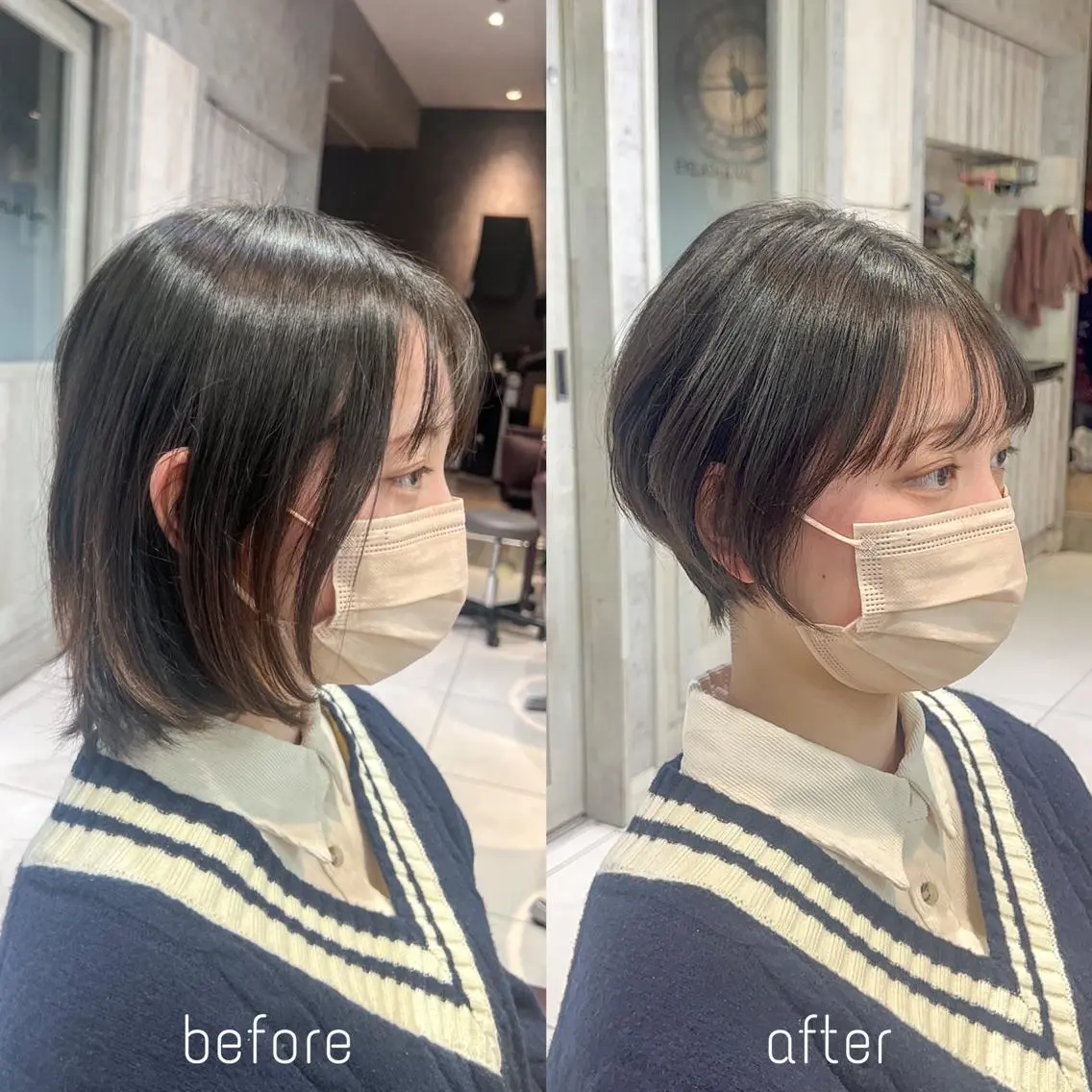 ショート カット ヘアカラー トリートメント 美髪矯正 特化　川田のヘアスタイル