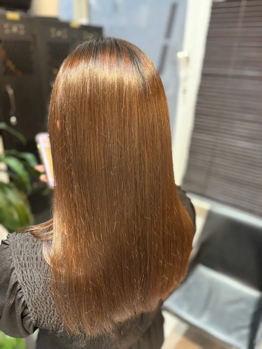 セミロング 最高級艶髪カラー🥇 青木宏太のヘアスタイル