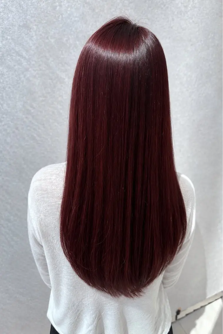 ロング カラー カット ヘアカラー トリートメント 髪質改善縮毛矯正/ 透明感カラー 石崎のヘアスタイル