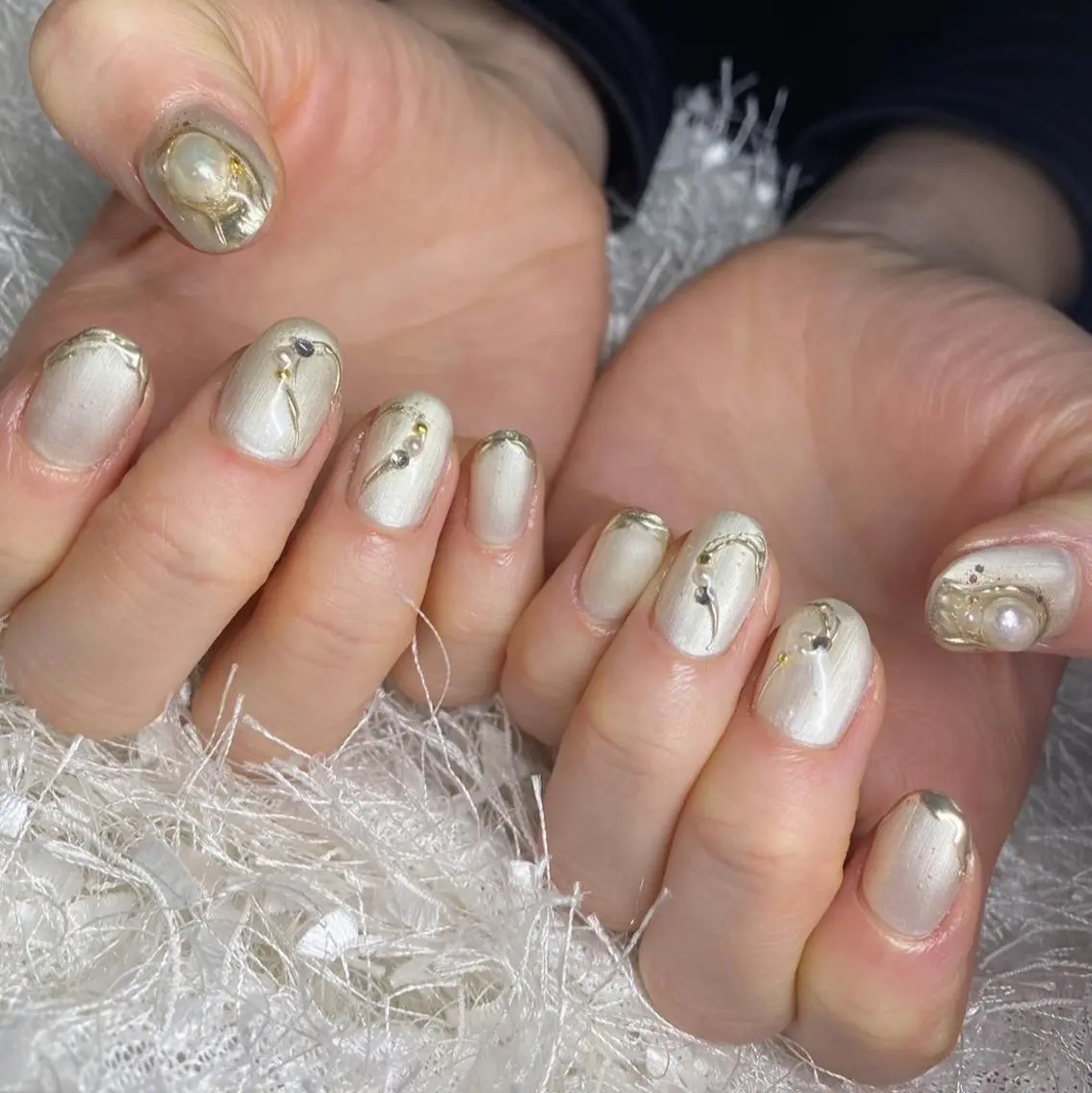 ネイル 長さ出し フレンチネイル ジェルネイル グラデーション 韓国ネイル ハンドネイル Nail&eye Belire 新宿のネイルデザイン