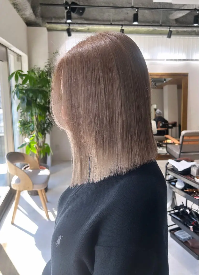 ミディアム カラー カット ヘアカラー トリートメント ヘアセット 🌷横浜/レイヤー /艶カラー🌷のヘアスタイル