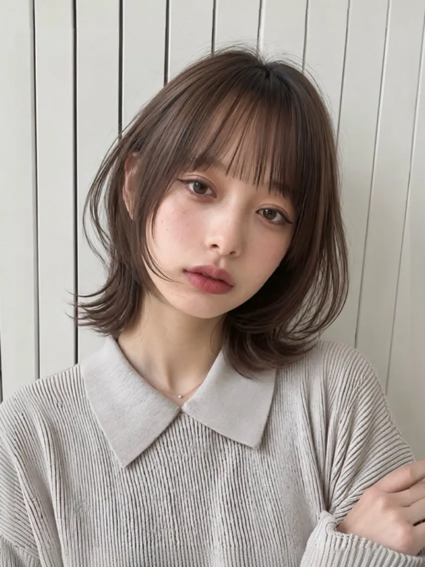ミディアム ヘアアレンジ カット ヘアセット LITTLE CLOSETのヘアスタイル