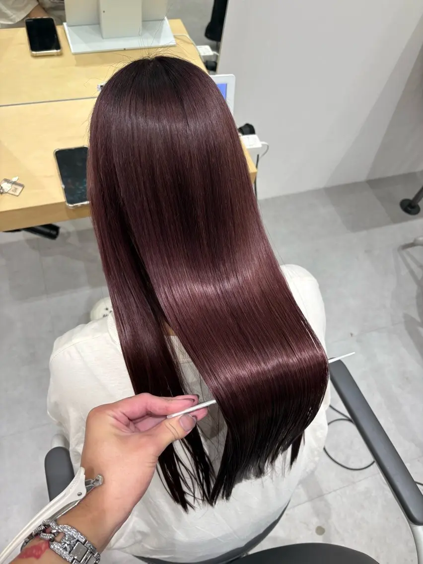 ロング カラー ブリーチ 透明感カラー ダブルカラー 髪質改善 トリートメント カット ヘアカラー ダブルカラー/ 髪質改善💎安藤のヘアスタイル
