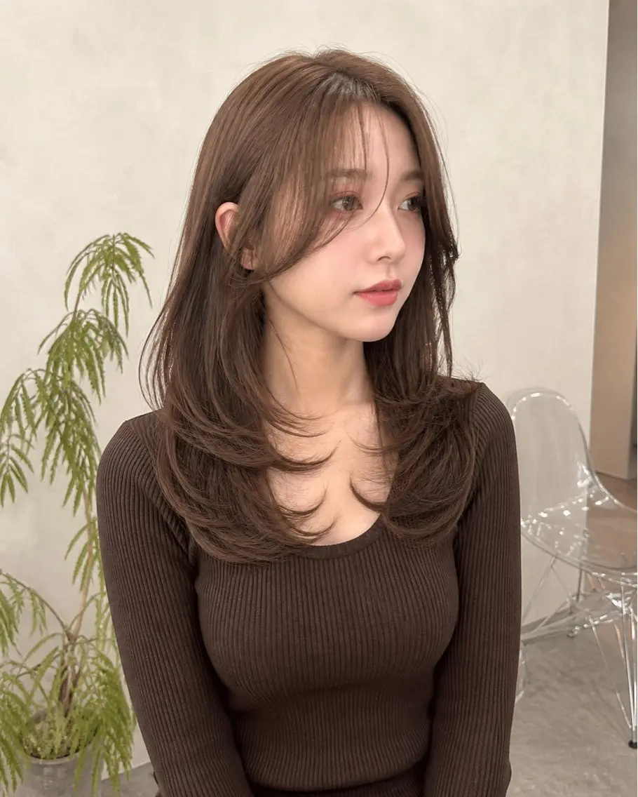 ミディアム カラー カット ヘアカラー トリートメント 🌷横浜/レイヤー /艶カラー🌷のヘアスタイル