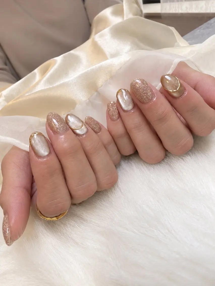 ネイル マグネットネイル ハンドネイル nail salon BELLEのネイルデザイン