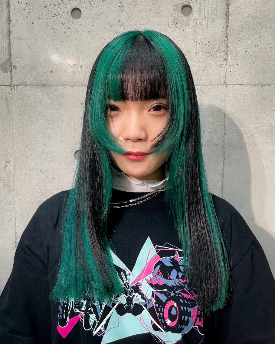 ロング ヘアカラー ハイトーン/ブリーチ /ウルフ⛓️MAKIのヘアスタイル