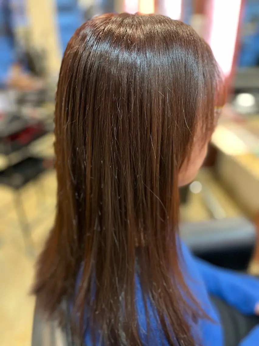 セミロング カラー ベージュカラー ピンクカラー ピンクベージュ 髪質改善 トリートメント 織田 英之のヘアスタイル