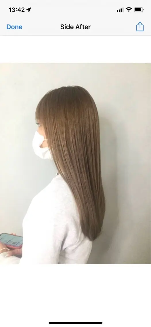 ロング カラー パーマ 女性専用 美容室A'imのヘアスタイル