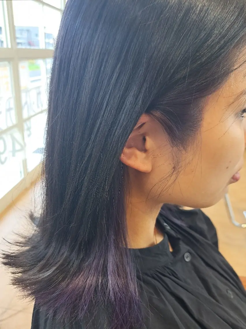 ミディアム カラー ヘアカラー 本多 いぶきのヘアスタイル