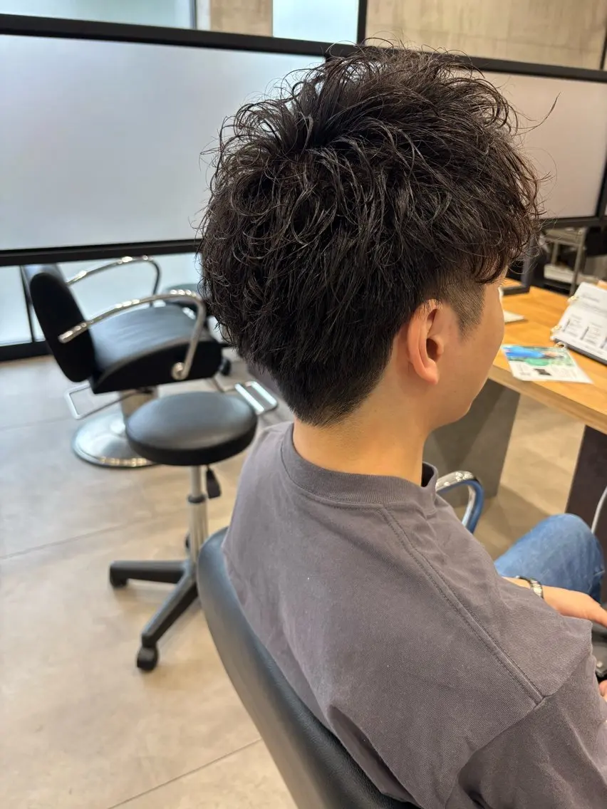 【新生活応援☆】第一印象UP!メンズカット+ニュアンスパーマ¥12320→¥11000の写真