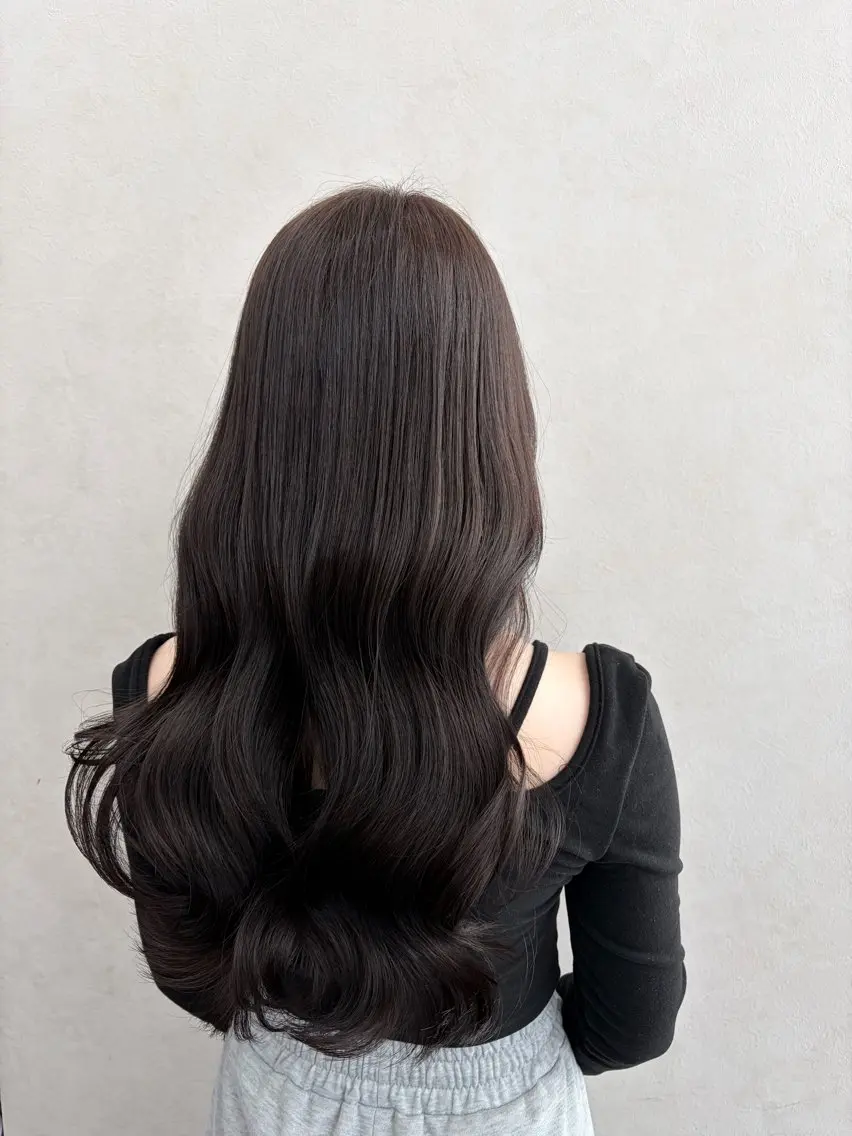 ロング カラー カット ヘアカラー トリートメント 🍐透明感カラー🍐 レイヤー/ベージュのヘアスタイル