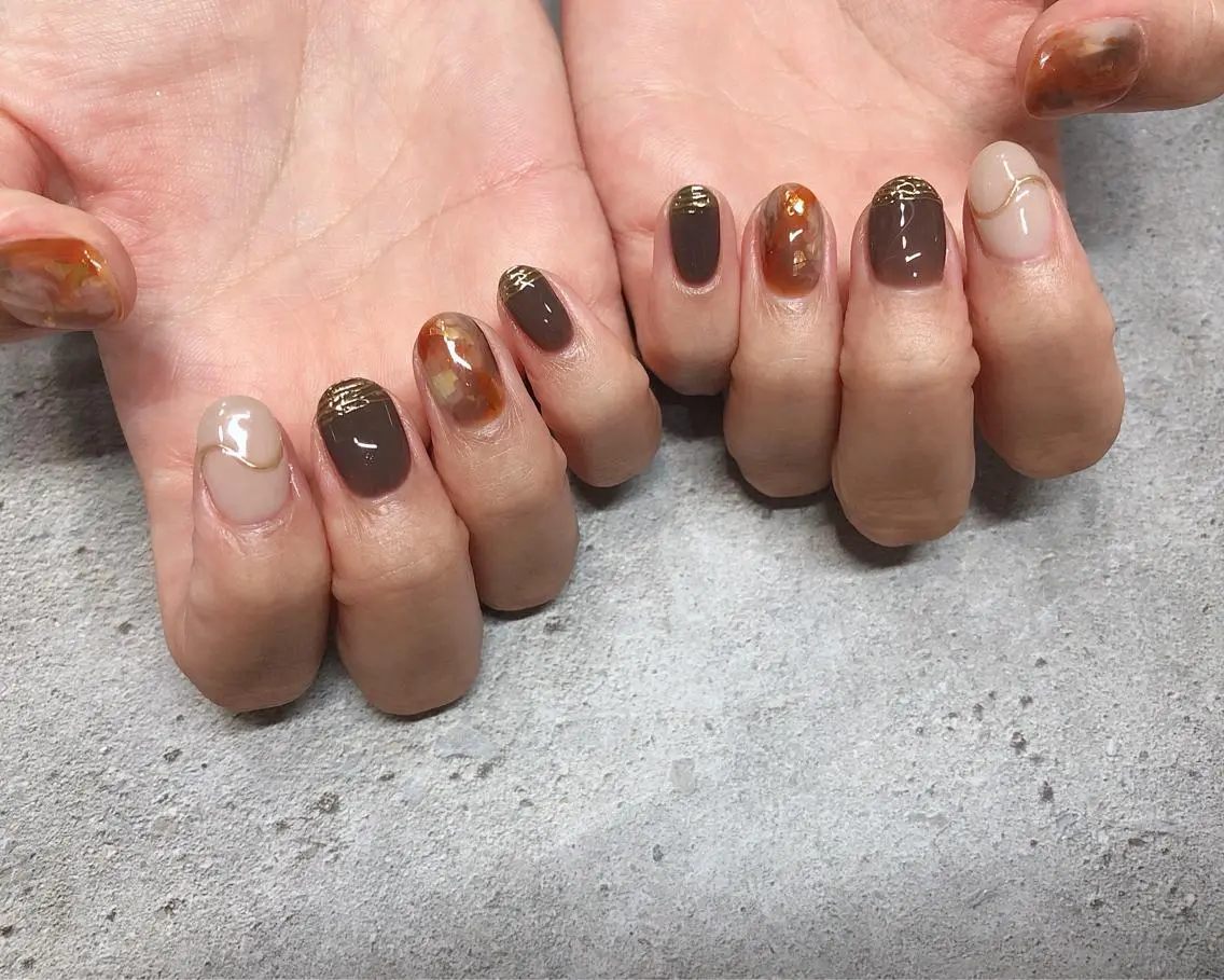 ネイル ハンドネイル saki_ nail heronのネイルデザイン