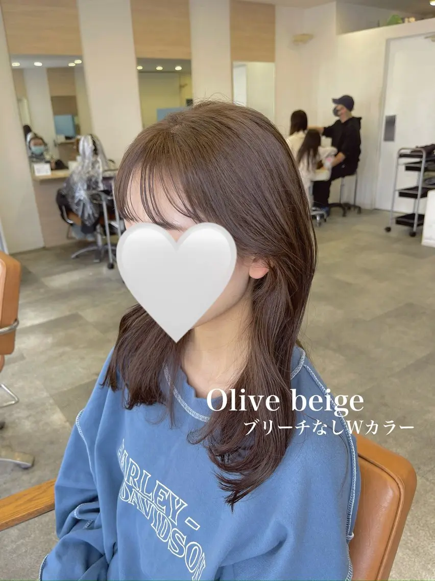 【私のおすすめクーポン✨】ブリーチなしダブルカラー+小顔カット+トリートメントの写真