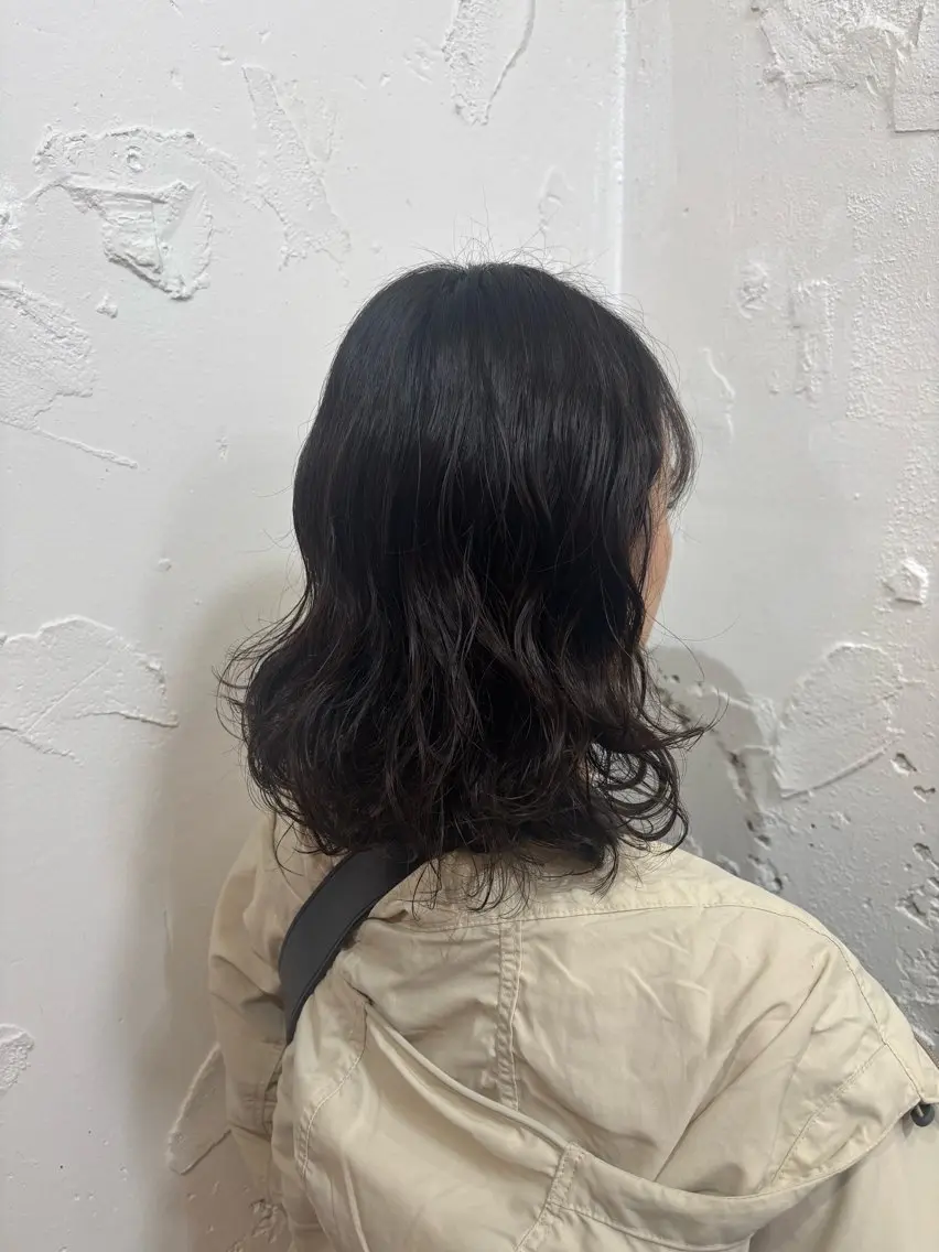 ミディアム ミディアムパーマ カット パーマ 髙木 雅子のヘアスタイル