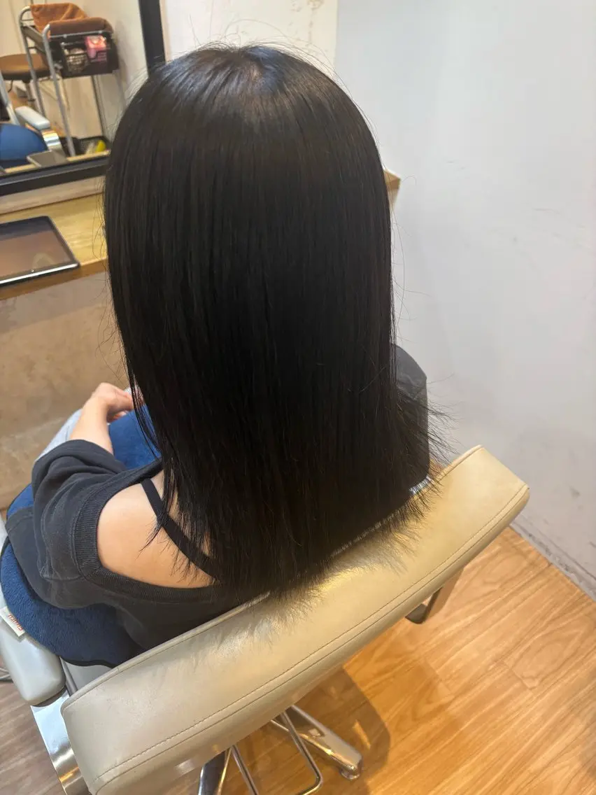 ミディアム ヘアカラー トリートメント 韓国ヘアー🇰🇷 MIWAのヘアスタイル