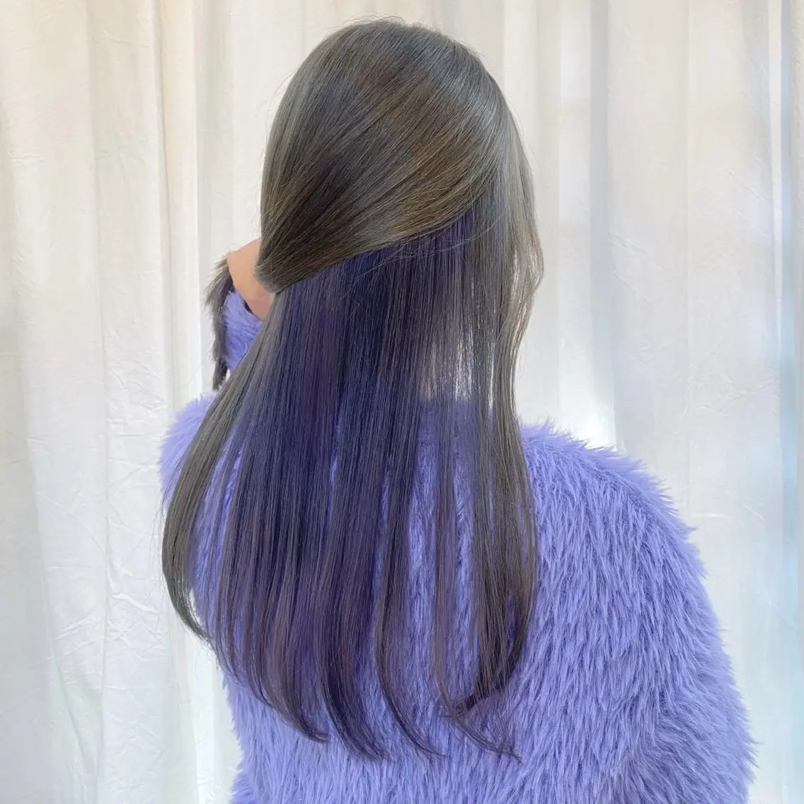 ロング カラー ブルーカラー グレージュ ラベンダーカラー ピンクカラー ツカハラ リリカ 👒柔らかカラー👒のヘアスタイル