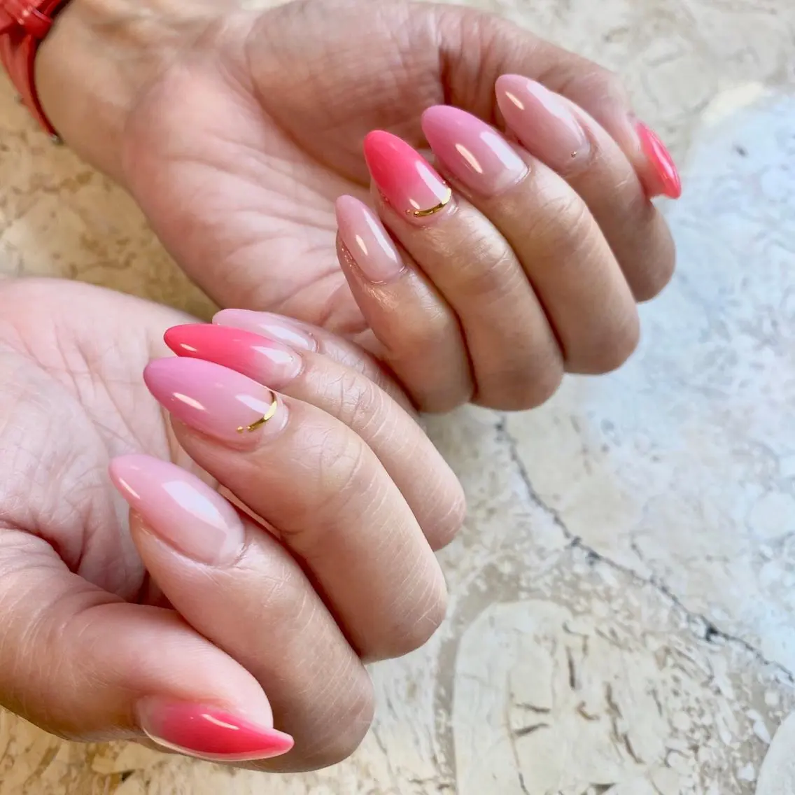 ネイル グラデーション シンプルネイル ハンドネイル nail salon mieux(ミュー)のマツエク・マツパデザイン