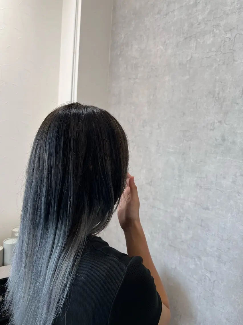 ロング カラー ヘアアレンジ 艶カラー×デザイン カラー特化/値賀大樹のヘアスタイル