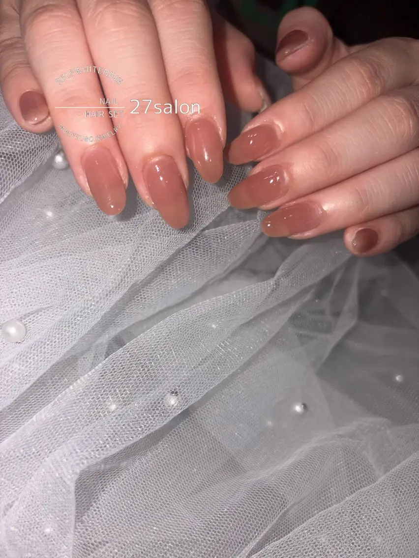 ネイル ワンカラーネイル ハンドネイル 27salon yuinaのネイルデザイン