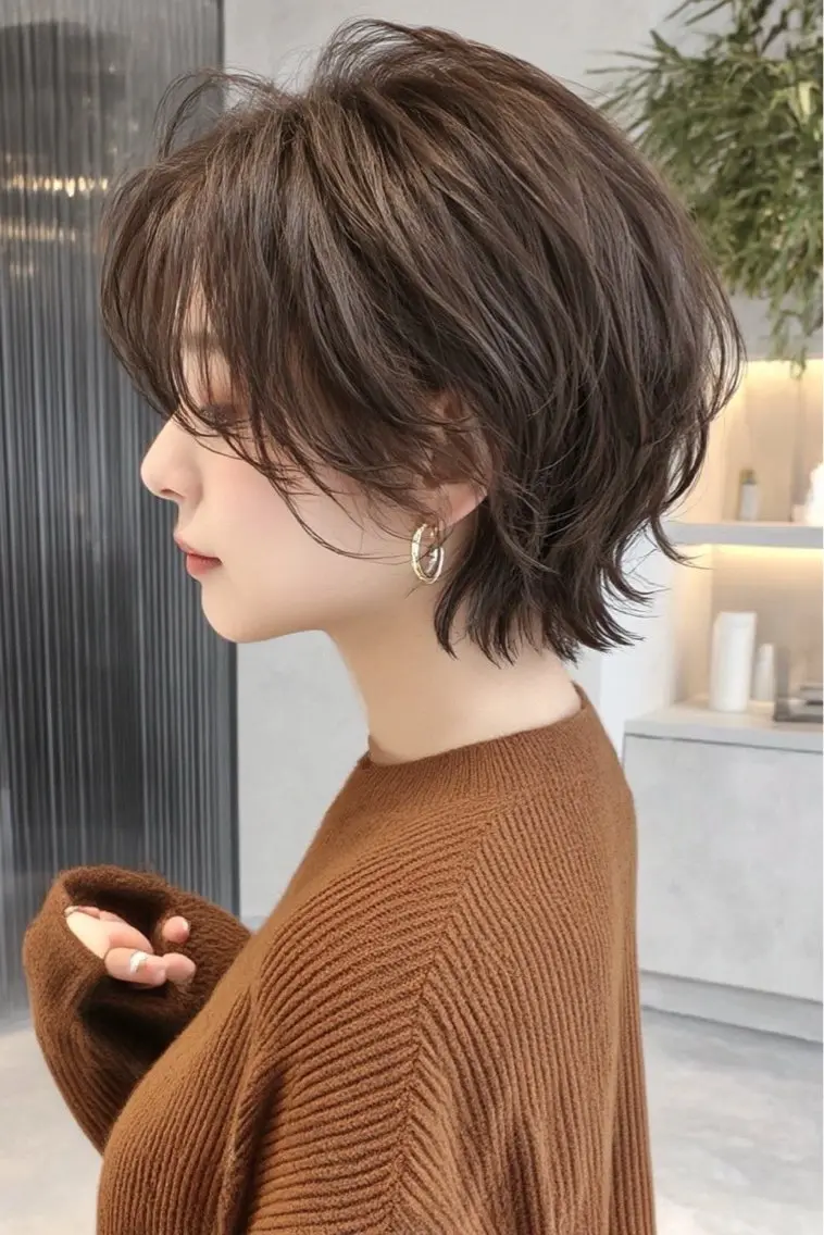 ショート カラー ヘアカラー 絶対可愛い暖色カラー 🌷うる艶🌷結奈✨のヘアスタイル