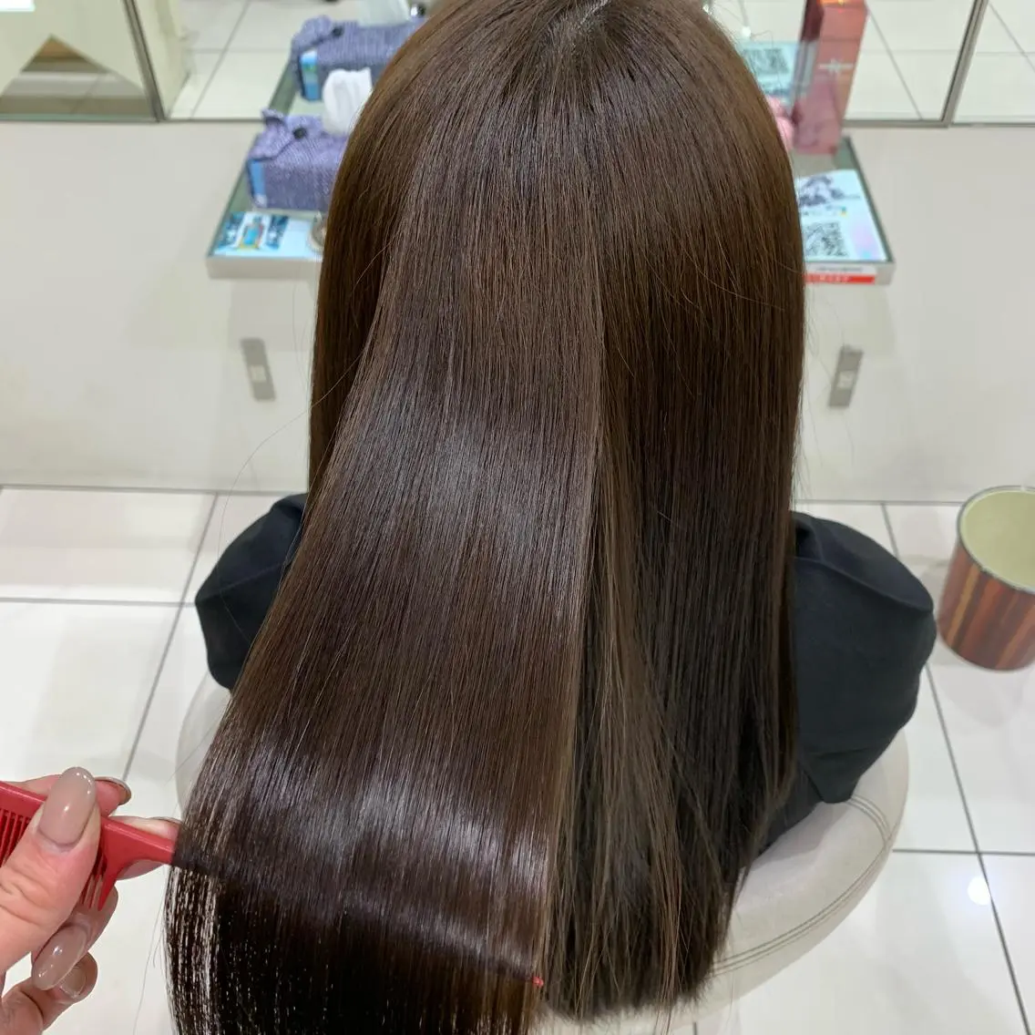 ロング カラー アディクシーカラー ベージュカラー 透明感カラー デザインカラー グレージュ ヘッドスパ/栄 /久屋大通/岡戸のヘアスタイル
