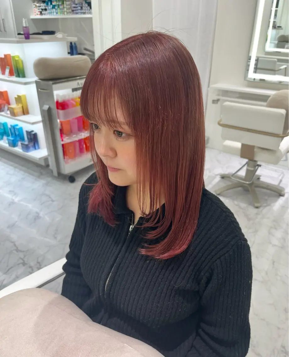 ミディアム カラー ヘアカラー ParveMix / 山本 玲南🫧🪽のヘアスタイル