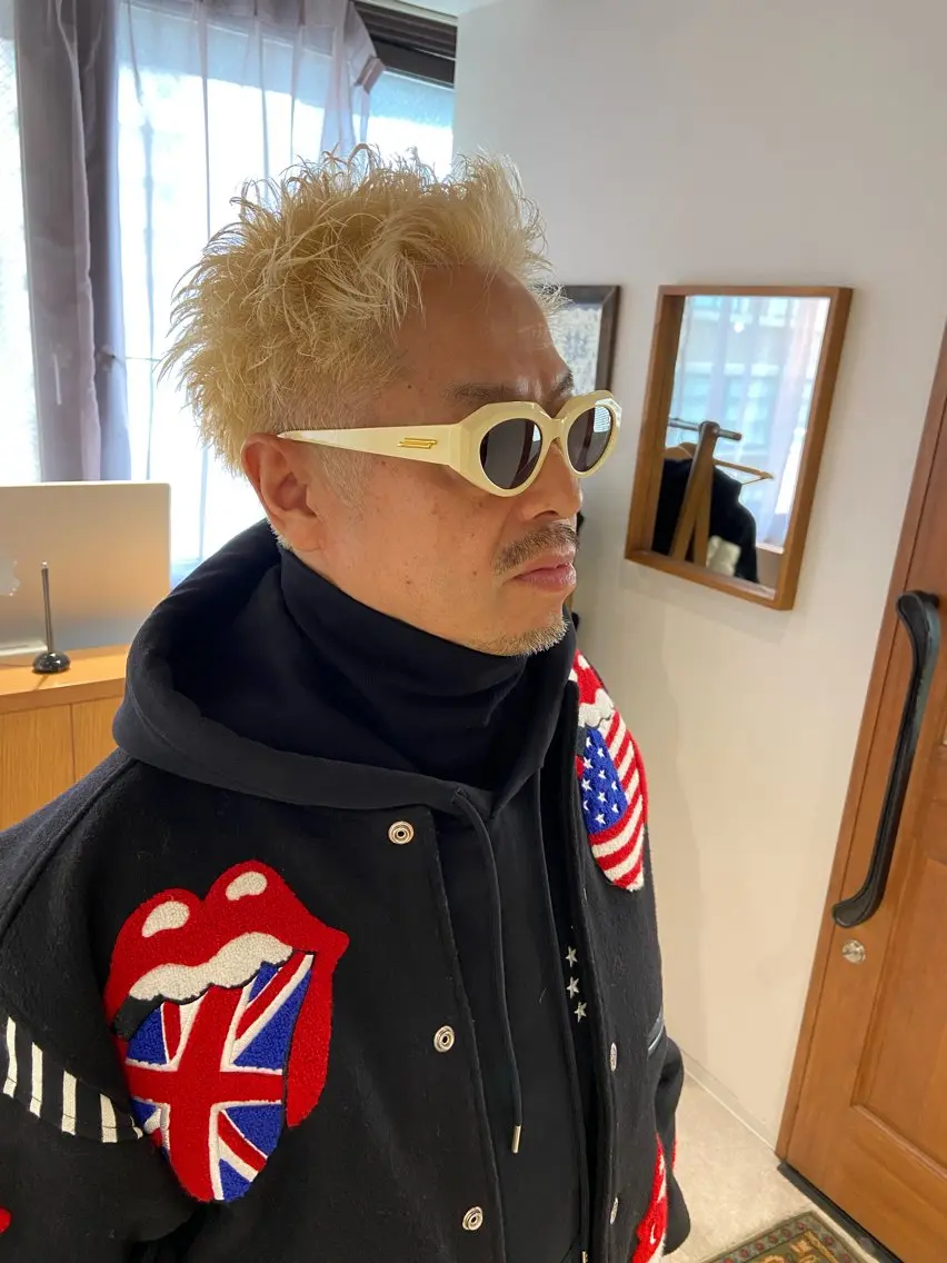 ショート カラー メンズ メンズブリーチ スパイキーショート ブリーチ 抜きっぱなしブロンド ショートヘア カット ヘアカラー 🔥メンズ特化/ 奥野心太【副店長】のヘアスタイル