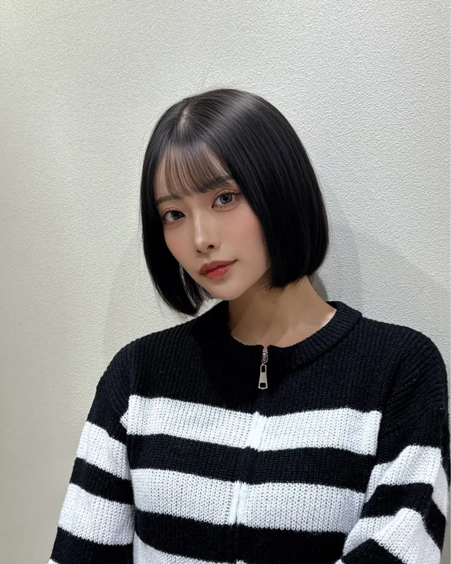 aku💞韓国風🩷 ピンクカラー🎀🩷のヘアスタイル