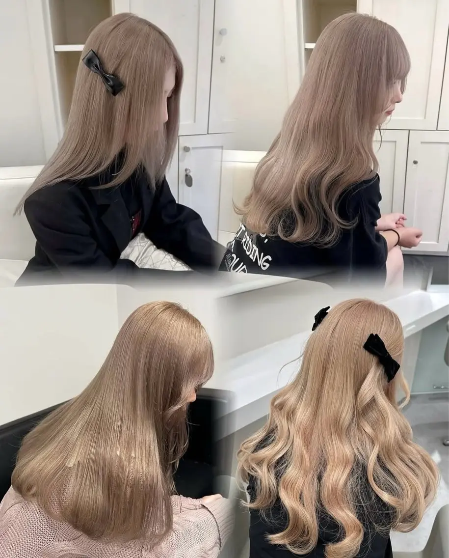 ロング トリートメント カット ヘアカラー トリートメント ヘッドスパ ケアブリーチ🌺 透明感🪽とわのヘアスタイル
