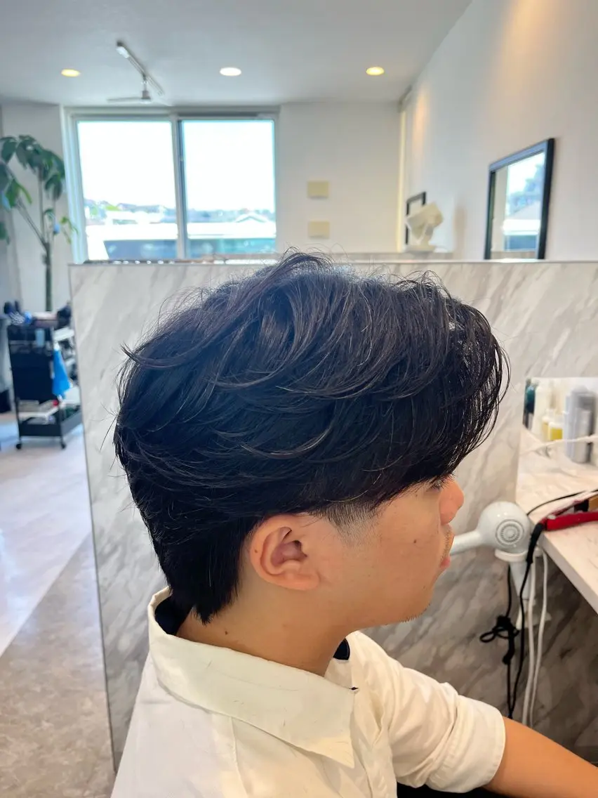 メンズ カット パーマ 蔵屋 洸太のヘアスタイル
