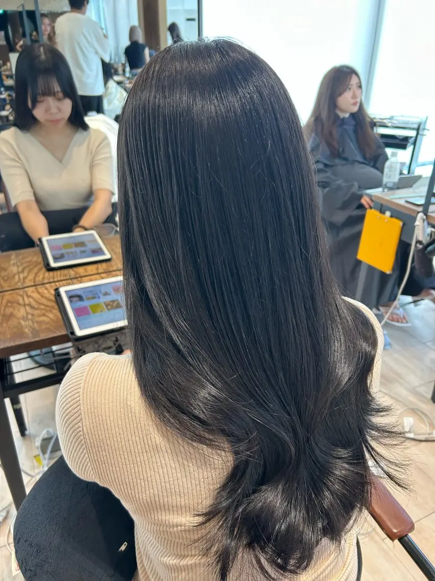 【✨期間限定✨】似合わせカット+透明感溢れるカラー🩵+二種から選べるトリートメント!🫧の写真