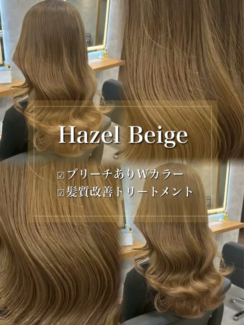 セミロング カラー ヘアアレンジ ヘアカラー トリートメント ヘアセット ダメージレスカラー 🩵HIYO🩵のヘアスタイル