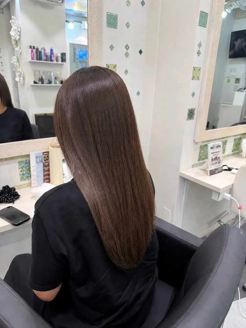 カラー ヘアカラー トリートメント 平良 好亮のヘアスタイル