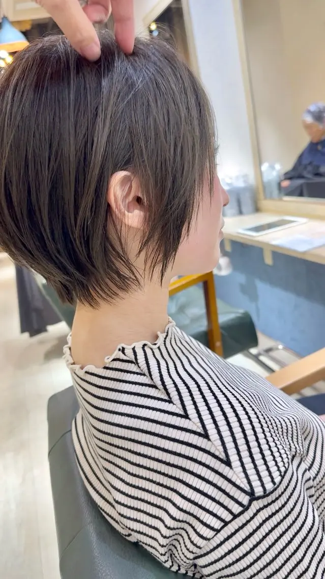 ショート 丸みショート ショートヘア 坂 直樹のヘアスタイル