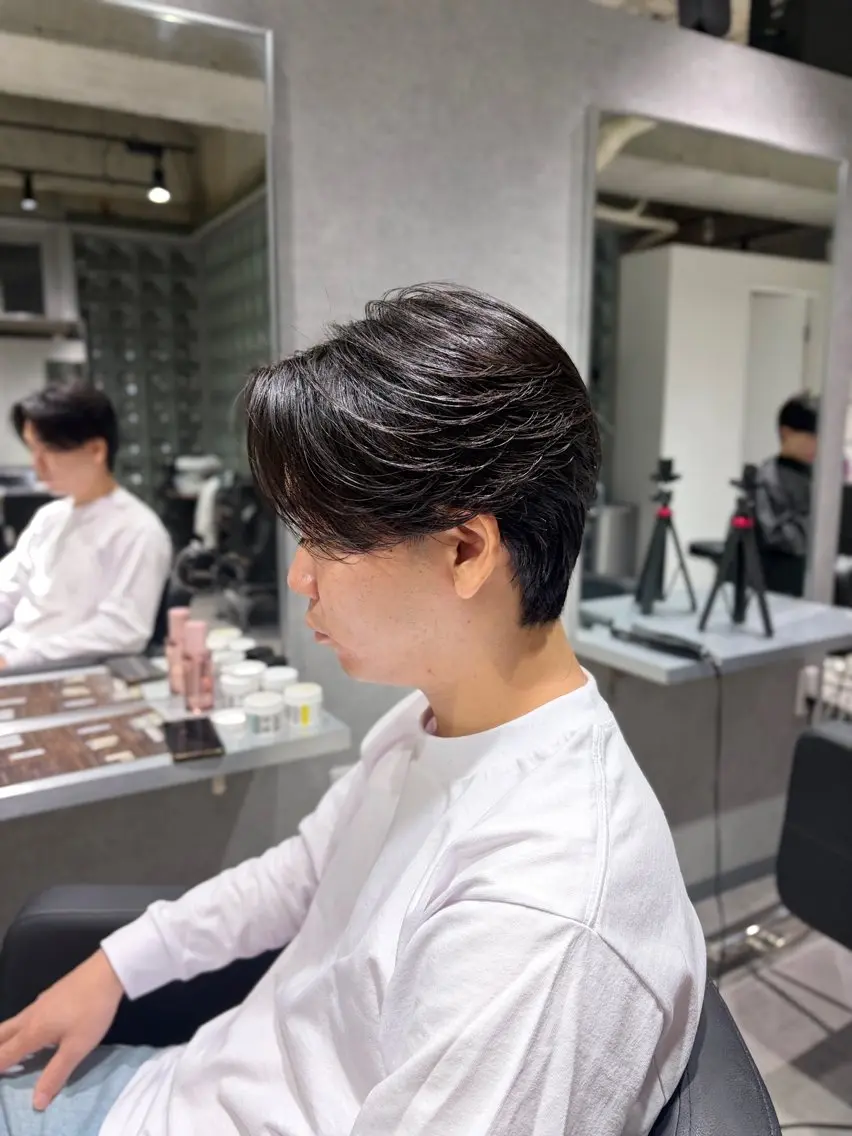 メンズ カット 縮毛矯正 曲がる縮毛矯正専門 /森隆之介のヘアスタイル